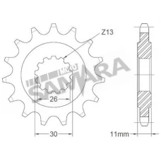 Γρανάζια κίνησης για YAMAHA TDM 900 / YZF 1000 R1 RK