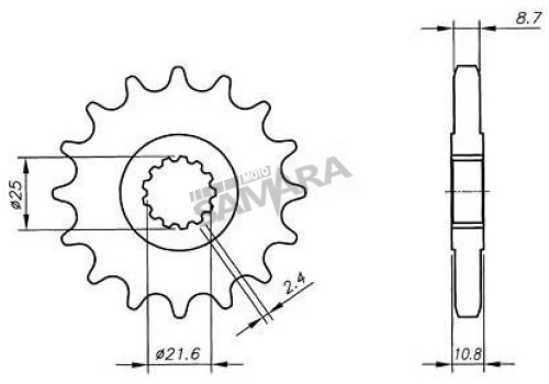 Γρανάζια κίνησης για YAMAHA YZF 750R VAZ