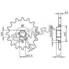 Γρανάζια κίνησης για YAMAHA DTR 125 VAZ