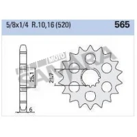 Γρανάζια κίνησης για KAWASAKI ER-6F / KLE 650 RK
