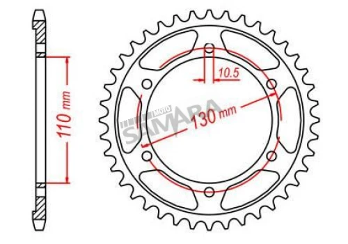 Γρανάζια τροχού για YAMAHA YZF 1000 R1 TEC
