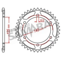 Γρανάζια τροχού για YAMAHA TDM 850 TEC