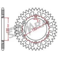 Γρανάζια τροχού για HONDA CRF 450 RK
