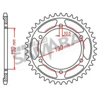 Γρανάζια τροχού για YAMAHA YZF 600 R6 TEC