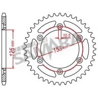 Γρανάζια τροχού για HONDA CRF 250 RK