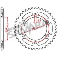 Γρανάζια τροχού για HONDA CRF 150/450F / XR 250/650R RK
