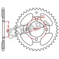 Γρανάζια τροχού για HONDA GLX C50 RK