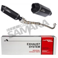 Εξάτμιση για HONDA INNOVA / WAVE / GRAND-X EFI μαύρη APIDO
