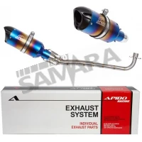 Εξάτμιση για YAMAHA CRYPTON-R 105/115 μπλε APIDO