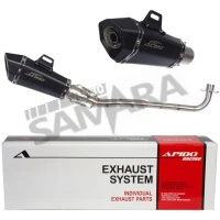 Εξάτμιση για YAMAHA CRYPTON-R 105/115 μαύρη APIDO