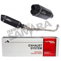 Εξάτμιση για YAMAHA CRYPTON-R 105/115 μαύρη APIDO