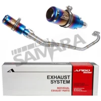 Εξάτμιση για YAMAHA CRYPTON-X 135 μπλε-ασημί APIDO