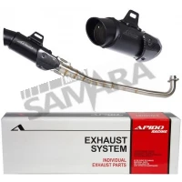 Εξάτμιση για KAWASAKI ZX 130 / MODENAS X-CITE 135 μαύρη APIDO
