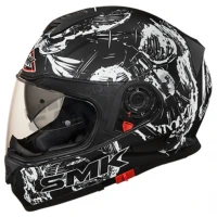 Κράνος κλειστό SMK TWISTER SKULL BLACK