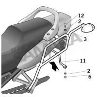 Σχάρες πλαϊνών βαλιτσών για YAMAHA FAZER 600 '01-'03 SHAD
