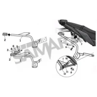 Σχάρες πλαϊνών βαλιτσών για YAMAHA MT-09 '13-'16 SHAD
