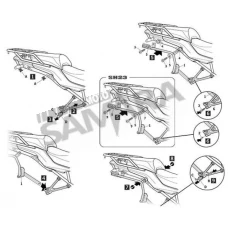 Σχάρες πλαϊνών βαλιτσών για BENELLI TRK 502 SHAD 3P SYSTEM