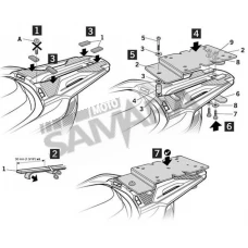 Σχάρα βαλίτσας για HONDA SH 125 '17 SHAD