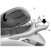 Σχάρα βαλίτσας για HONDA ΡΑΝΤΗΕΟΝ 125/150 SHAD