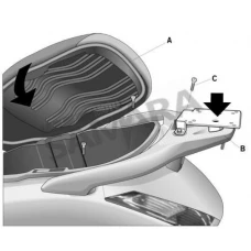 Σχάρα βαλίτσας για HONDA ΡΑΝΤΗΕΟΝ 125/150 SHAD