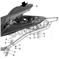 Σχάρα βαλίτσας για HONDA CB 600F HORNET '11-'14 SHAD