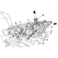 Σχάρα βαλίτσας για HONDA CBR 600F '99-'00 SHAD