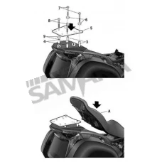 Σχάρα βαλίτσας για HONDA NT 700 DEUVILLE SHAD