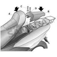 Σχάρα βαλίτσας για YAMAHA MAJESTY 125 SHAD