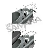Σχάρα βαλίτσας για YAMAHA TRICITY 125 SHAD