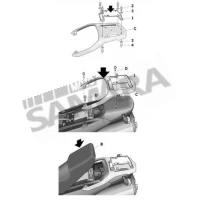 Σχάρα βαλίτσας για SUZUKI V-STROM 650 '04-'10 / V-STROM 1000 '02-'10 SHAD