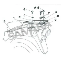 Σχάρα βαλίτσας για SUZUKI XF650 FREEWIND SHAD