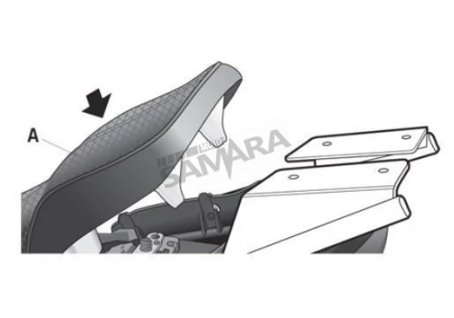 Σχάρα βαλίτσας για KAWASAKI ZRX 1200 SHAD