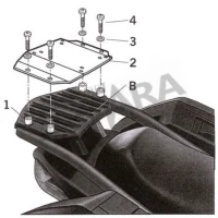 Σχάρα βαλίτσας για KAWASAKI VERSYS 1000 SHAD