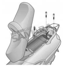 Σχάρα βαλίτσας για PIAGGIO X9 125-500 SHAD