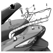Σχάρα βαλίτσας για KYMCO AGILITY 50 SR SHAD