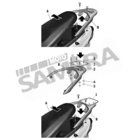Σχάρα βαλίτσας για SYM HD 125 EVO SHAD