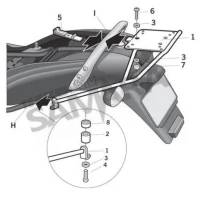 Σχάρα βαλίτσας για BMW K1200RS/GT SHAD