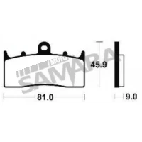 Τακάκια εμπρός για BMW K1200 BENDIX MF278 FA294