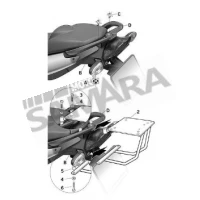 Σχάρα βαλίτσας για BMW F800SR SHAD