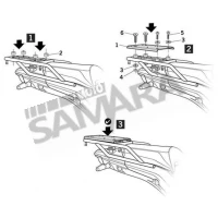 Σχάρα βαλίτσας για BENELLI TRK 502 / TRK 502X / TRK 251 SHAD