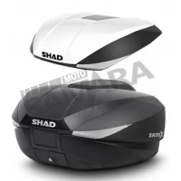 Βαλίτσα SHAD SH58X CARBON/EXPANDABLE ΜΕ ΕΧΤΡΑ ΛΕΥΚΟ ΚΑΠΑΚΙ