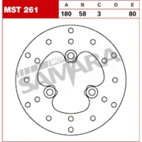 Δισκόπλακα για PEUGEOT SPEEDFIGHT 50 / 100 / KYMCO MXU 50 TRW LUCAS